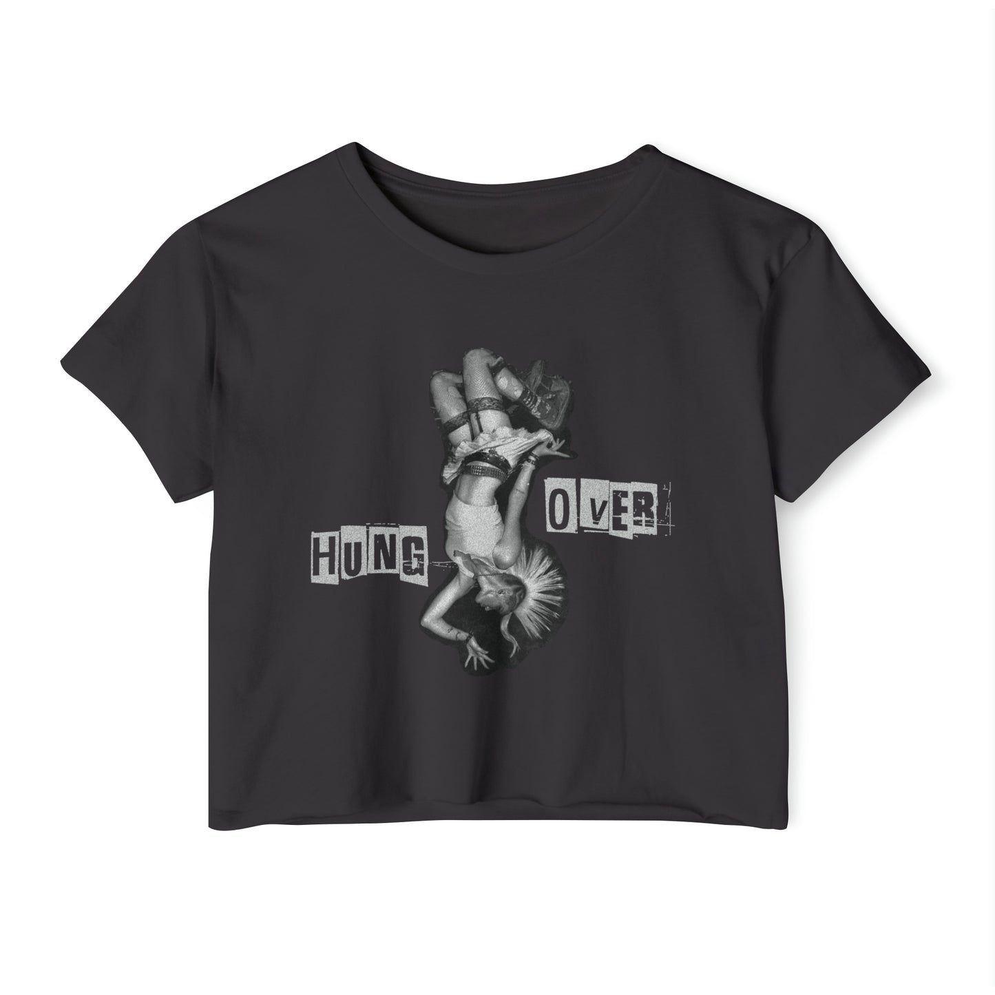 hungover raw hem crop top