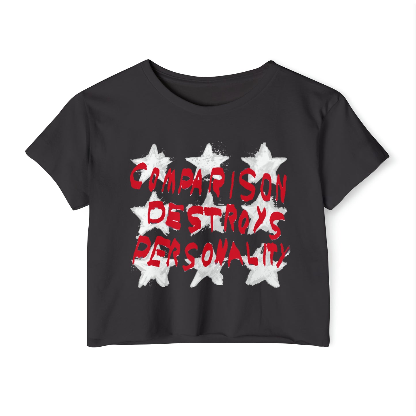 destroy raw hem crop top