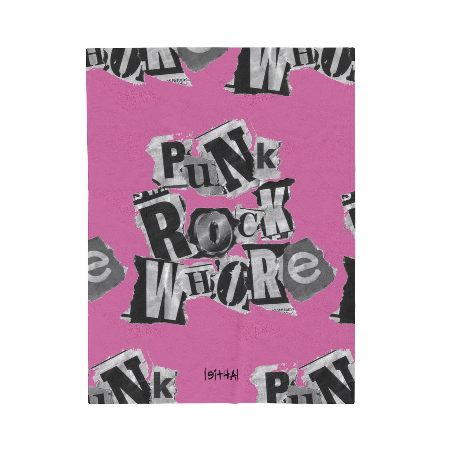 punk rock whore velveteen blanket