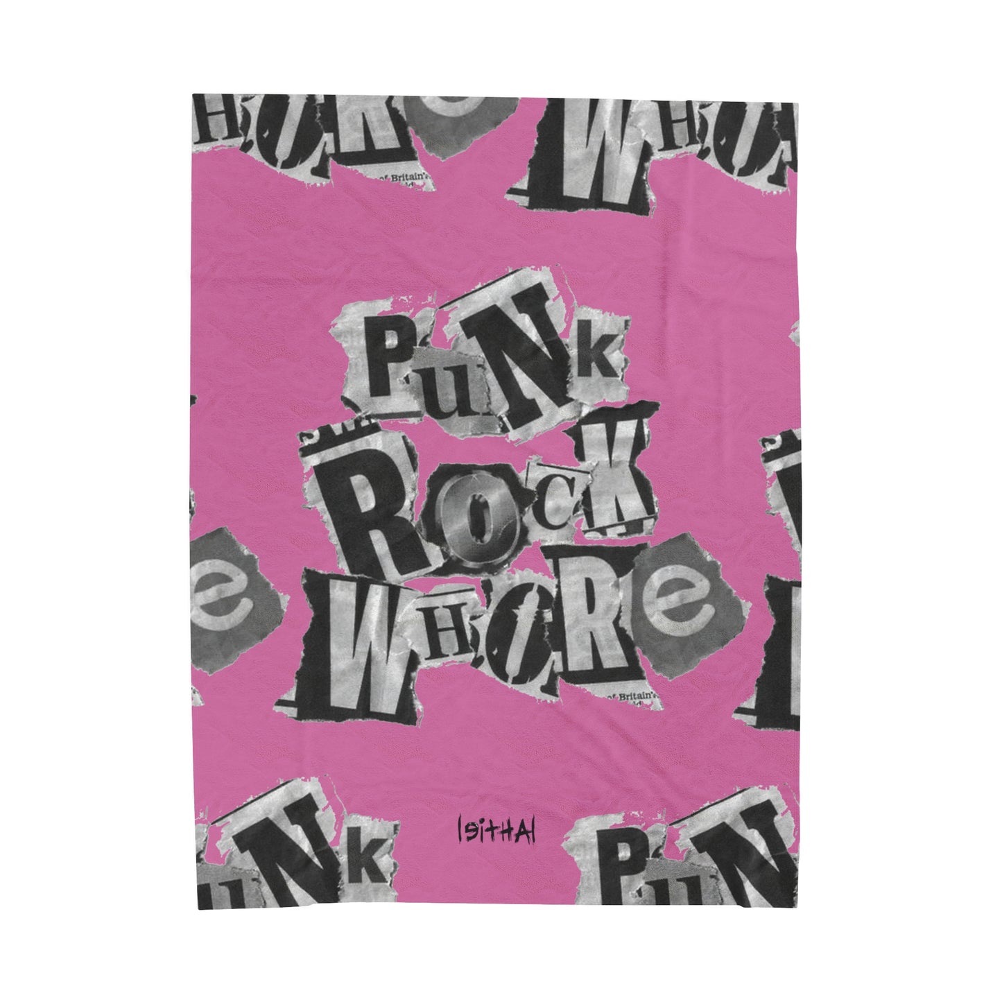 punk rock whore velveteen blanket