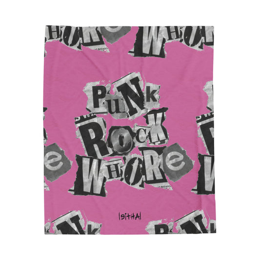 punk rock whore velveteen blanket